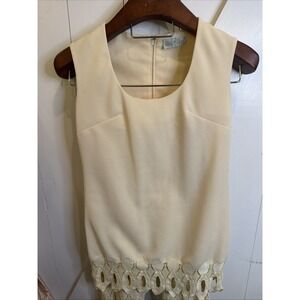 Vintage Slax n' Stuf 60s/70s Lace Pattern Pant Set